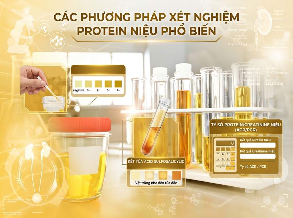 Các phương pháp xét nghiệm protein niệu