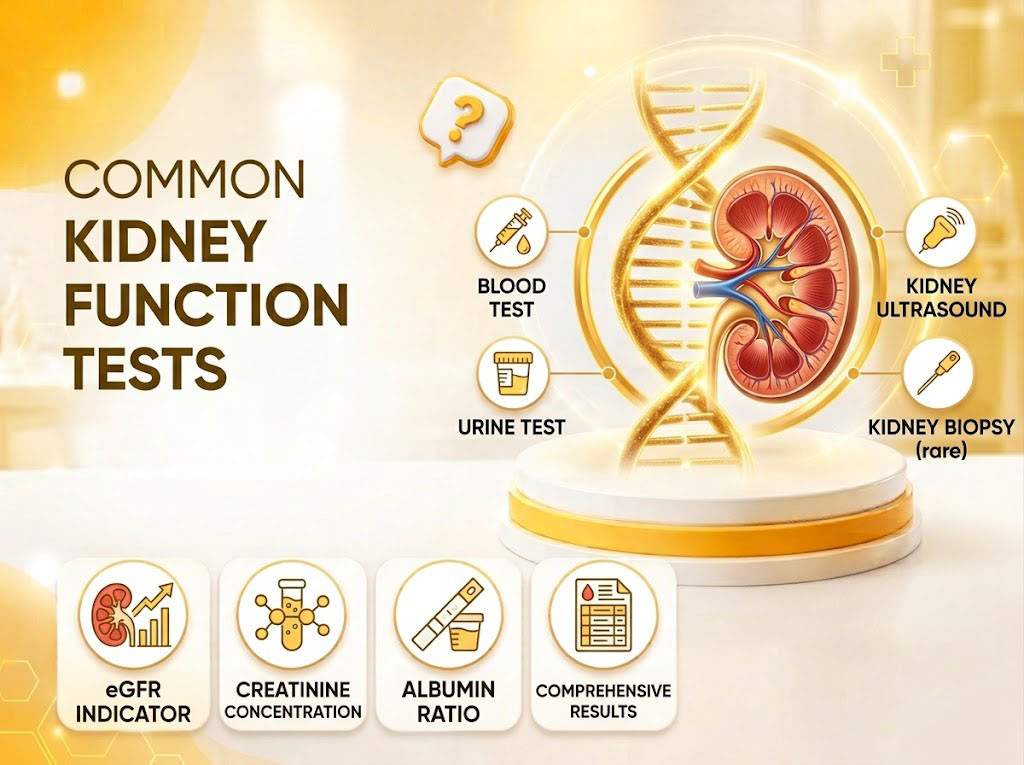 Commonly used kidney function tests