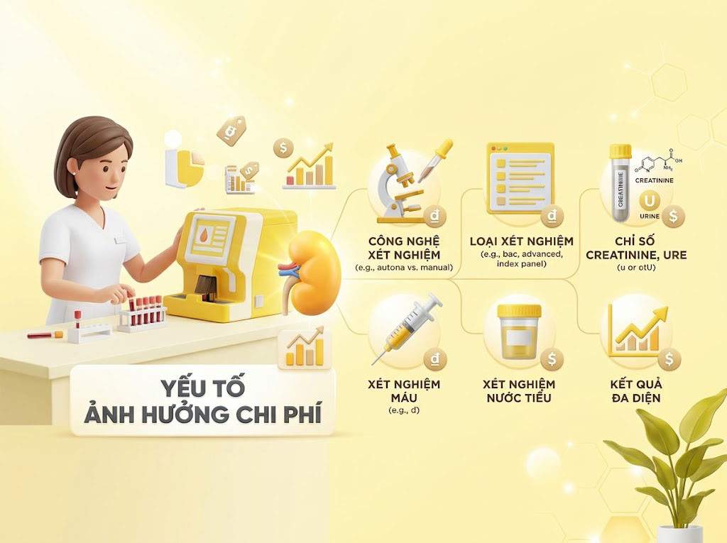 Xét nghiệm chức năng thận bao nhiêu