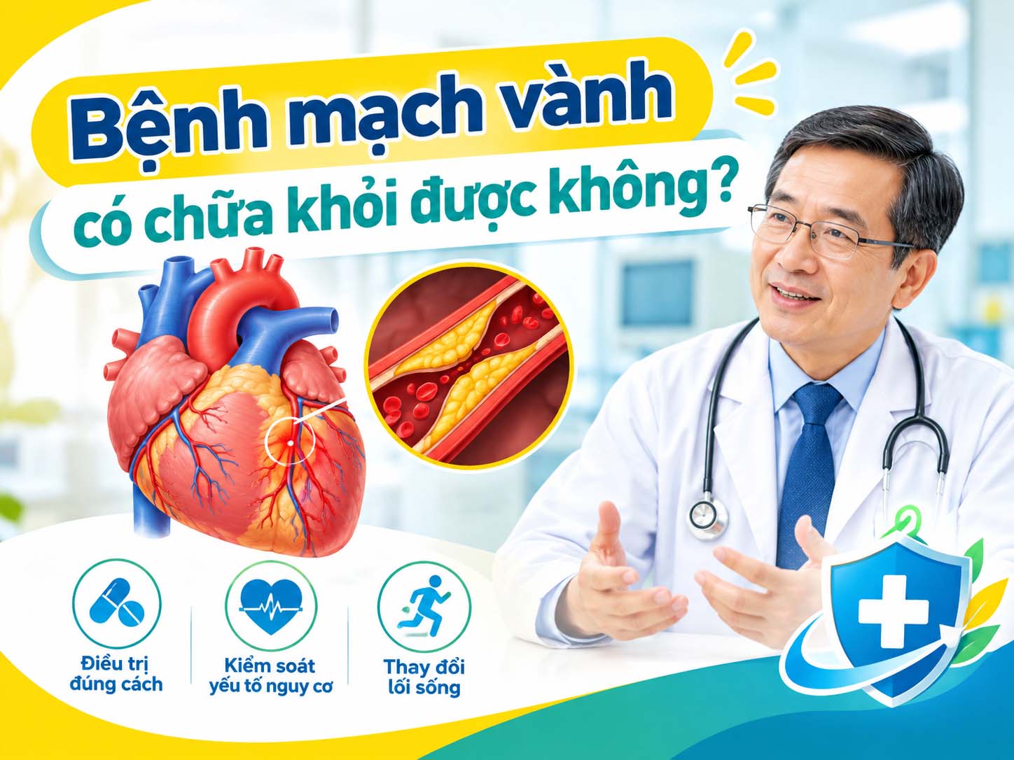 Bệnh mạch vành có chữa khỏi được không