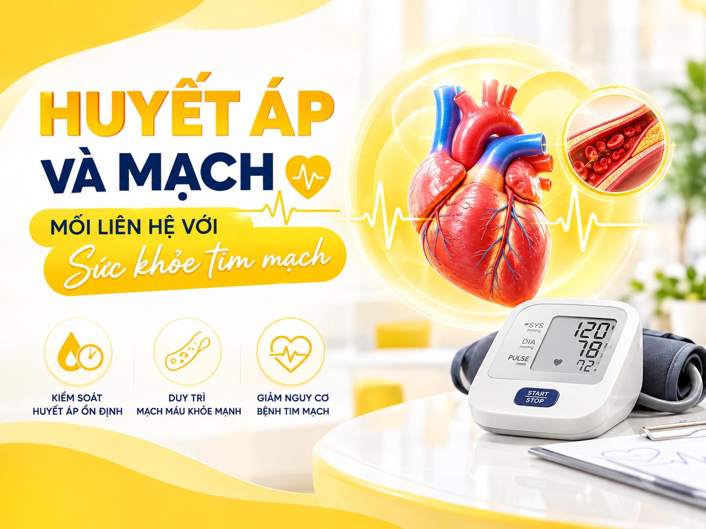 huyết áp và mạch