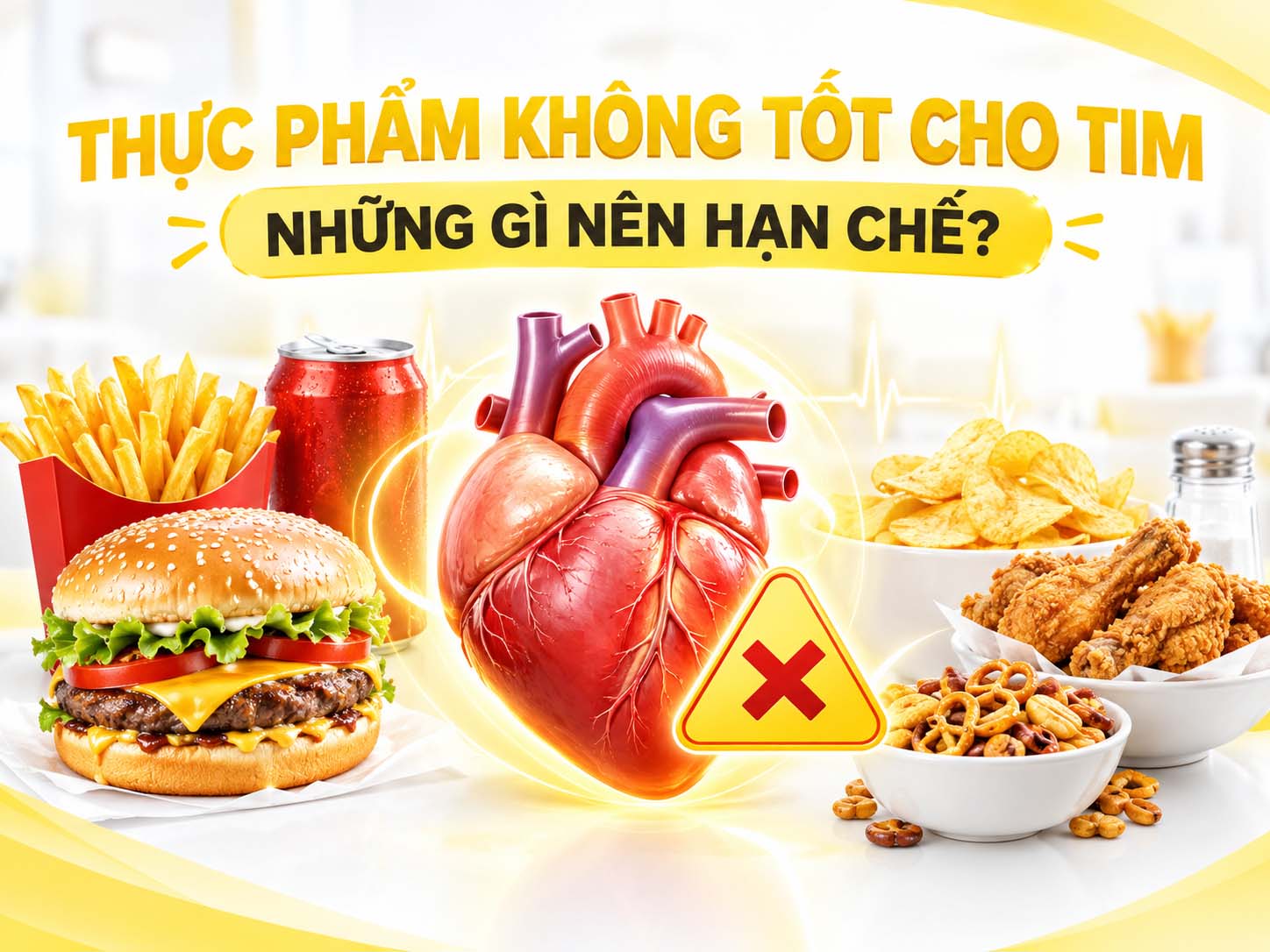 thực phẩm không tốt cho tim mạch