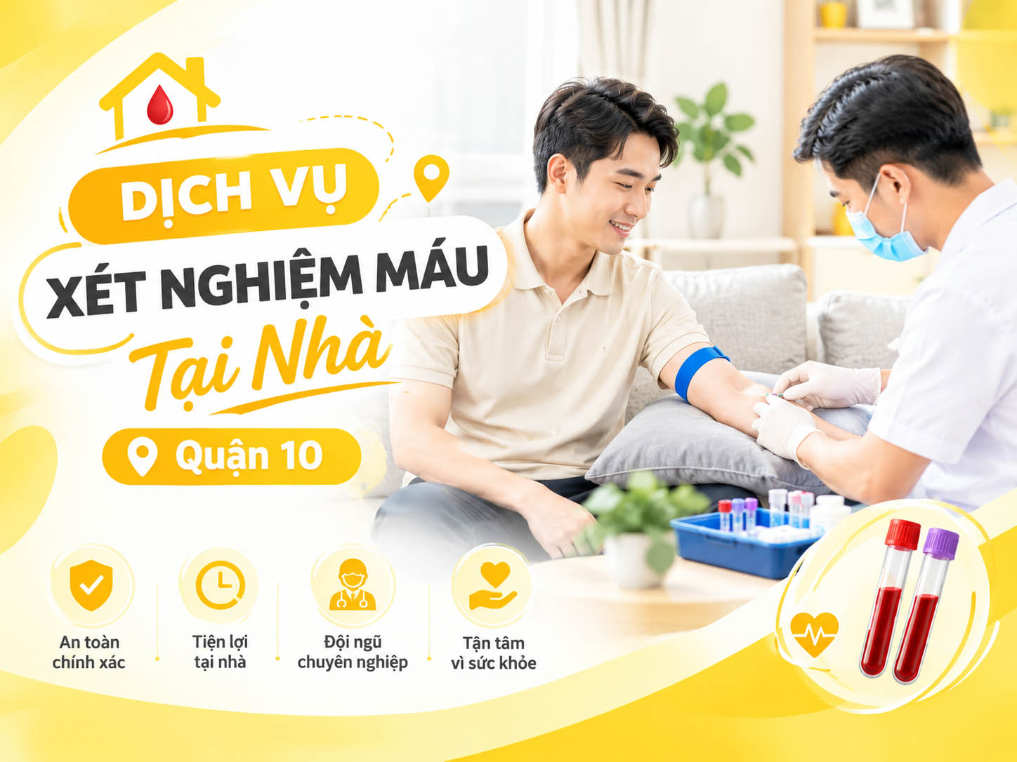 xét nghiệm máu tại nhà quận 10